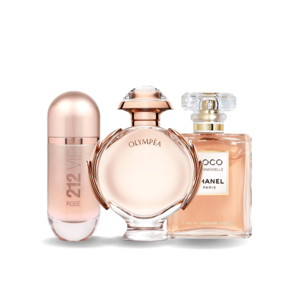 Set mit 3 Düften: Carolina Herrera 212 VIP ROSÉ, Paco Rabanne OLYMPÉA und Chanel COCO MADEMOISELLE (Eau de Parfum)